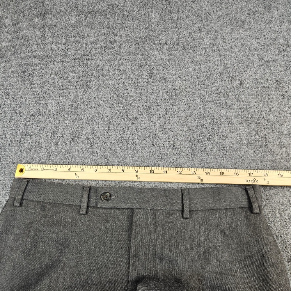 Lauren Ralph Lauren Mens Gray Dress Pants 36W x 32L Flat Front Straight Leg - Picture 3 of 7
